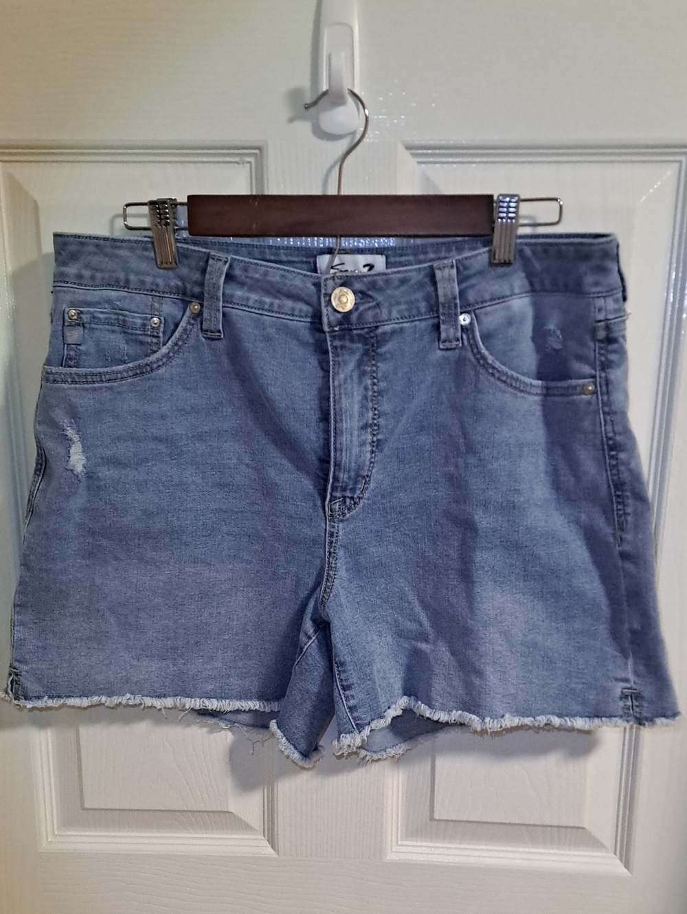 Seven7 Light Blue Denim Boyfriend Shorts